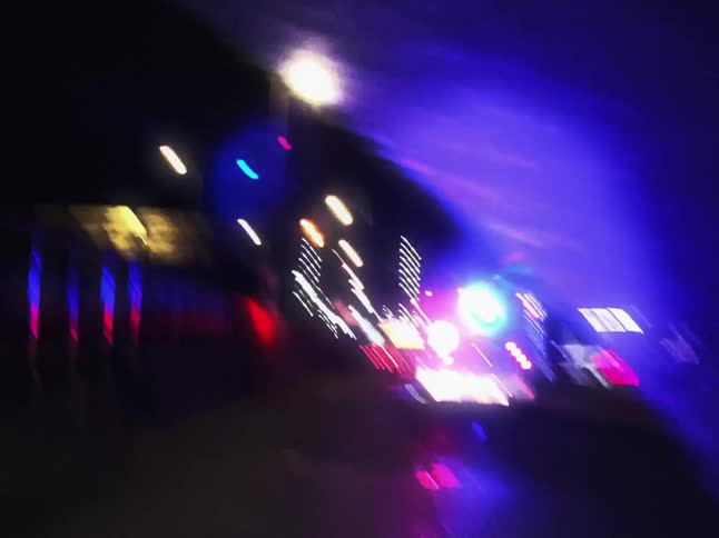 A car following an ems vehicle