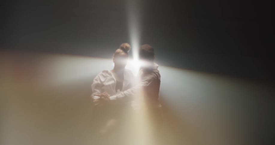 A man and a woman dancing