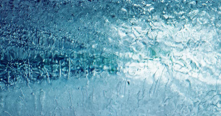 Ice is frozen and sunlight is shining on it
