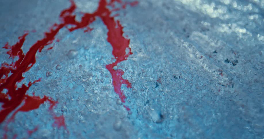 Ice is melting in an arctic area