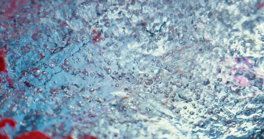 Ice is melting outdoors in an arctic area