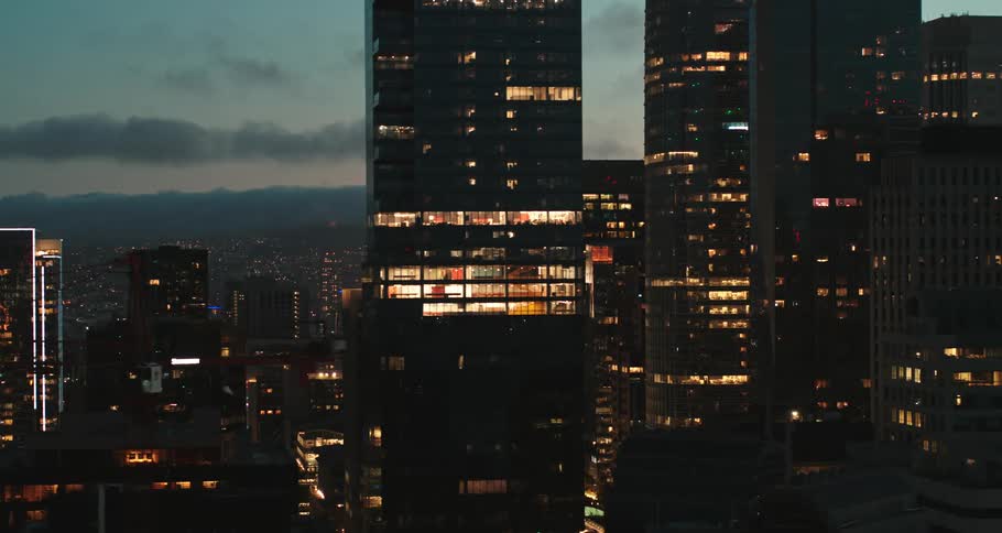 A view of buildings in a city