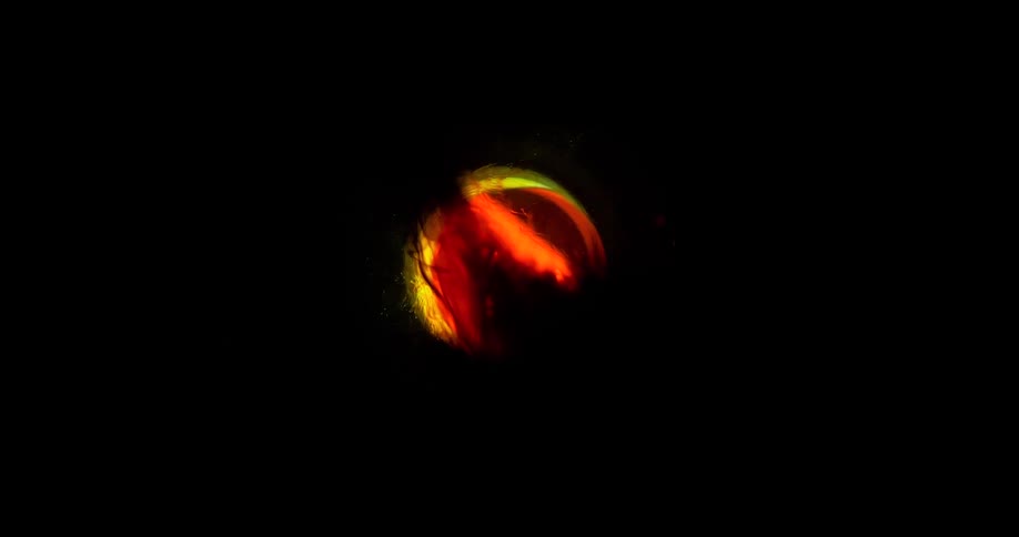 A close up of a moving circle