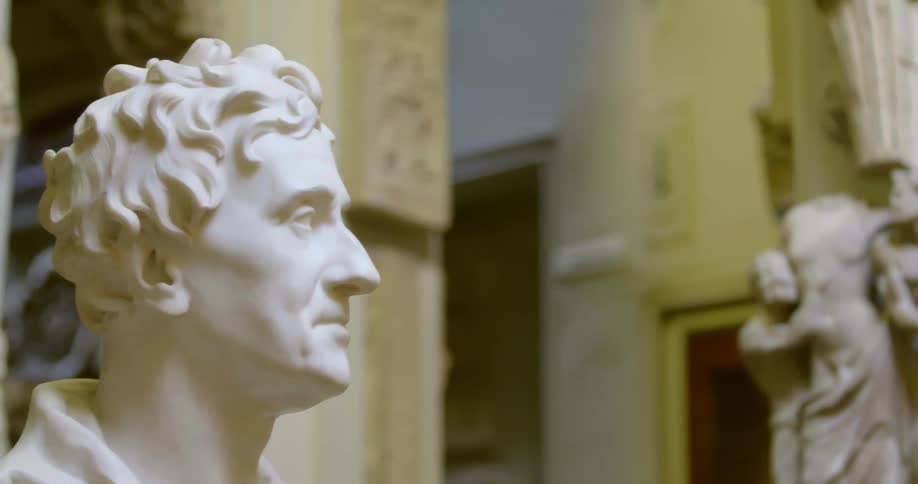 A close up of a sculpture