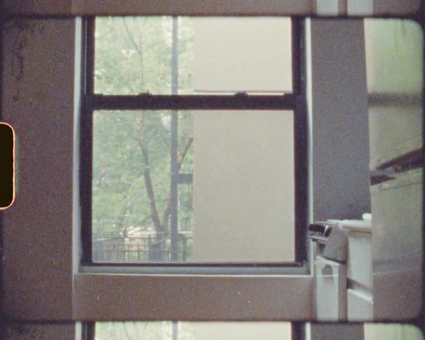 Footage of a window in a store is displayed