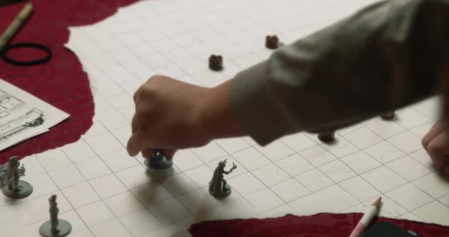 A person playing with toys