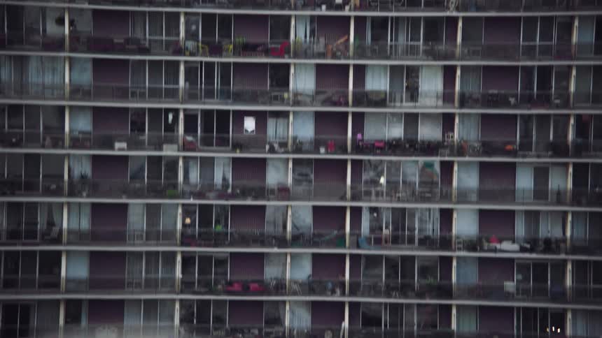 Balconies on an apartment building