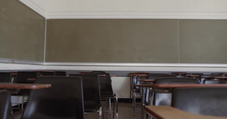 View of an empty classroom