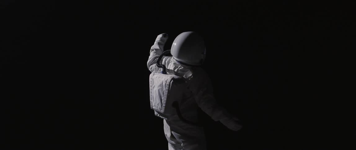 An astronaut in space