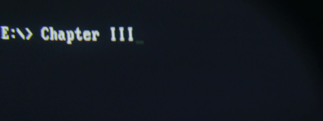 Information is typed into the command prompt