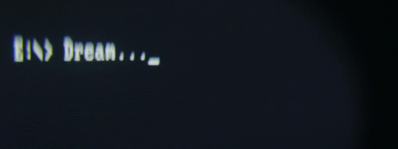 A word being typed on a computer screen