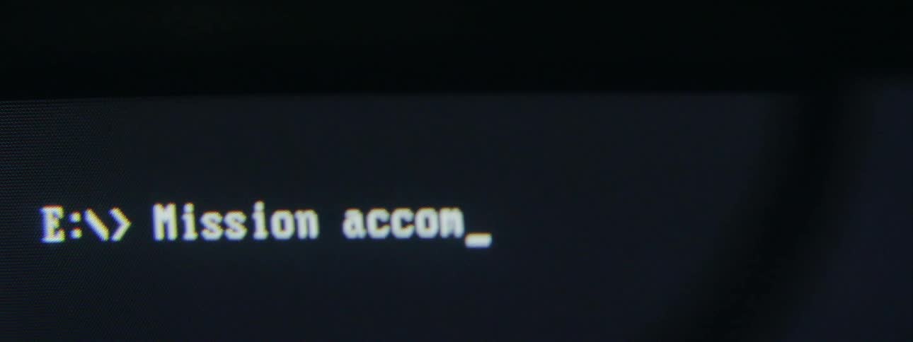 A sentence being typed on a computer