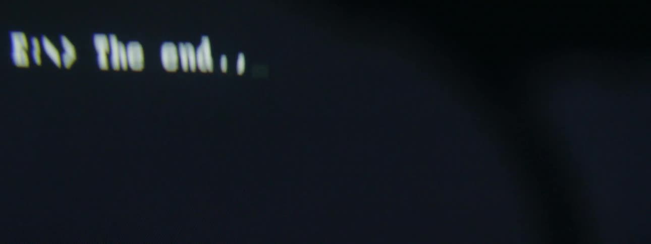 Text written on the command prompt of an old vintage operating system