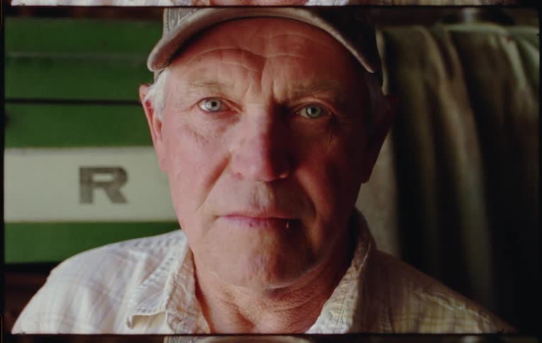 A close up portrait of an old man