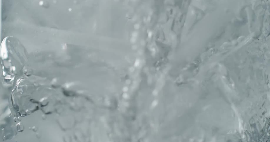 Water being poured over ice