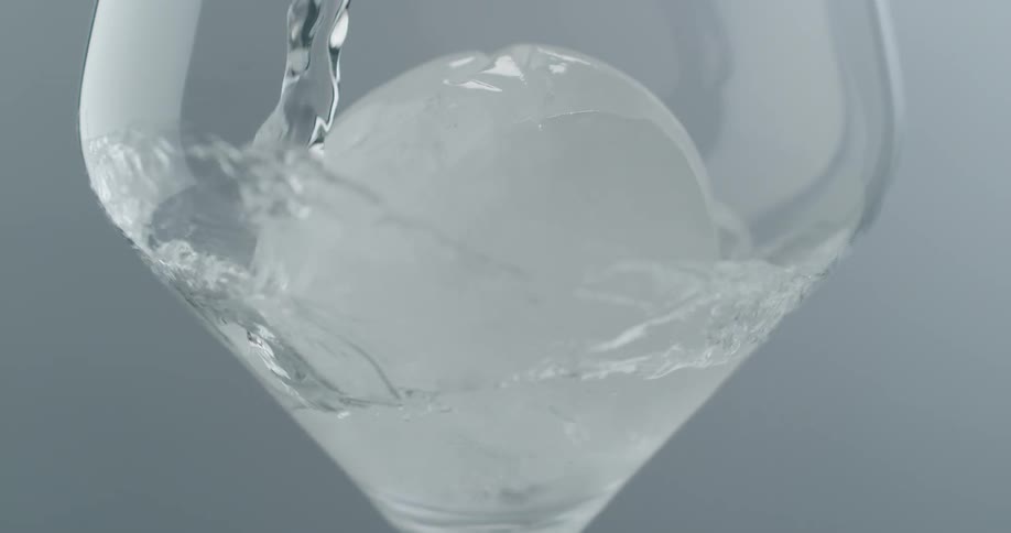 Liquid being poured in to a drink
