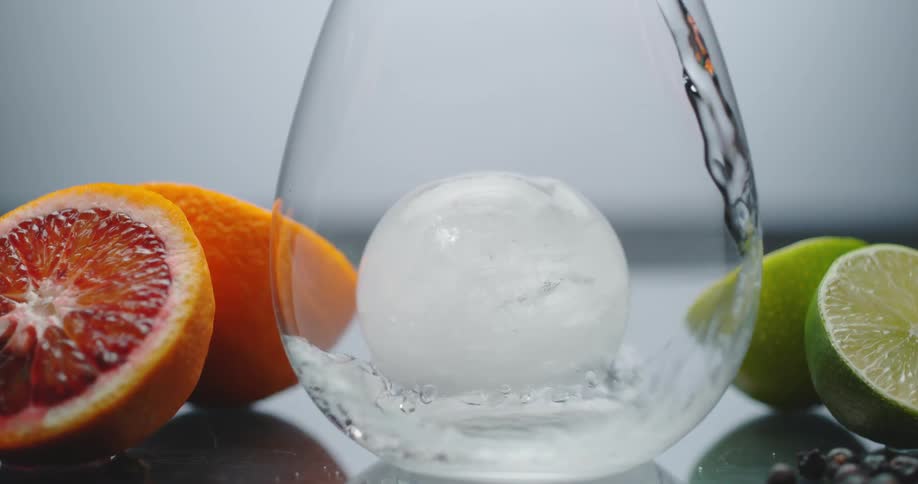 Water is being poured into a glass