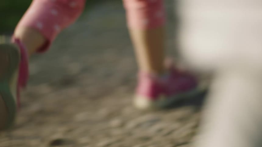 Children running around outside