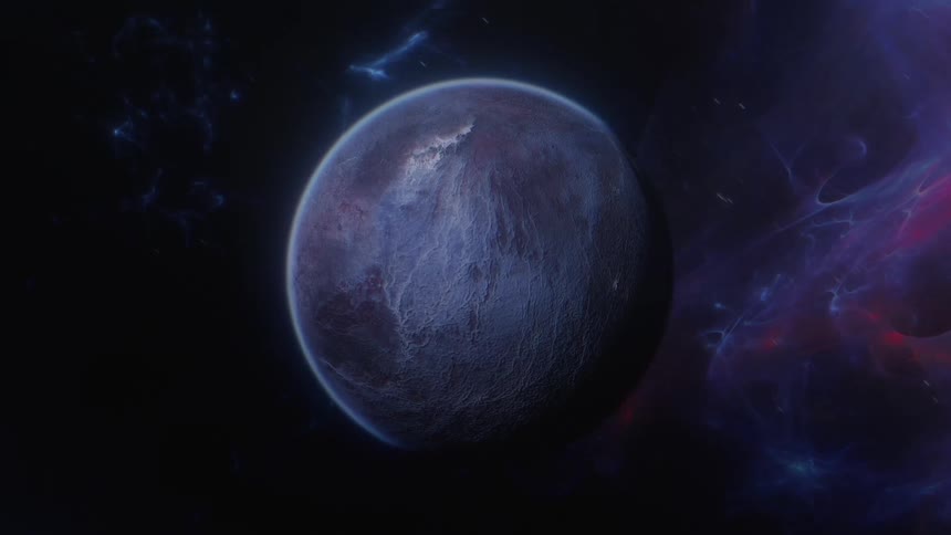 A planet in the night sky