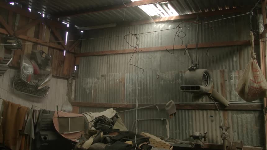 The inside of some sort of machine shop