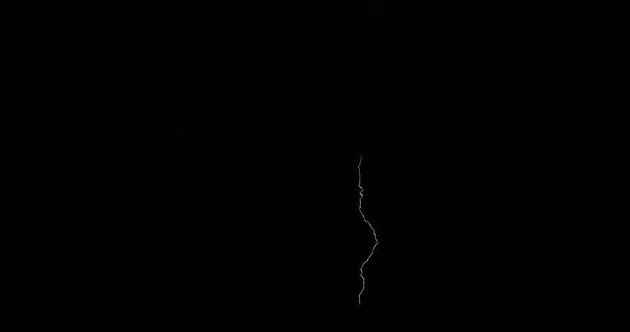 A storm with lightning over a landscape with the sky and clouds in the background