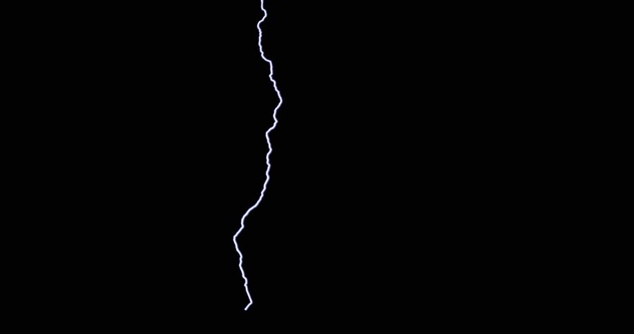 Lightning illuminating a dark sky during a storm