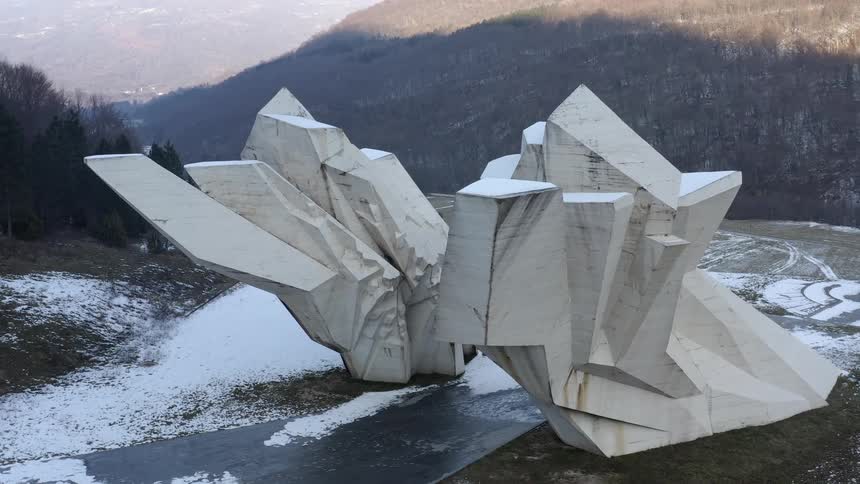 Valley of heroes monument at Tjentiste