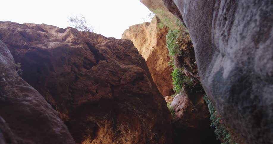 The camera rotates around Elves Chasm deep in Grand Canyon National Park and the Grand Canyon of the Colorado River