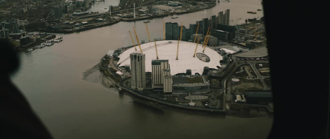 Aerial view of the O2 Arena London