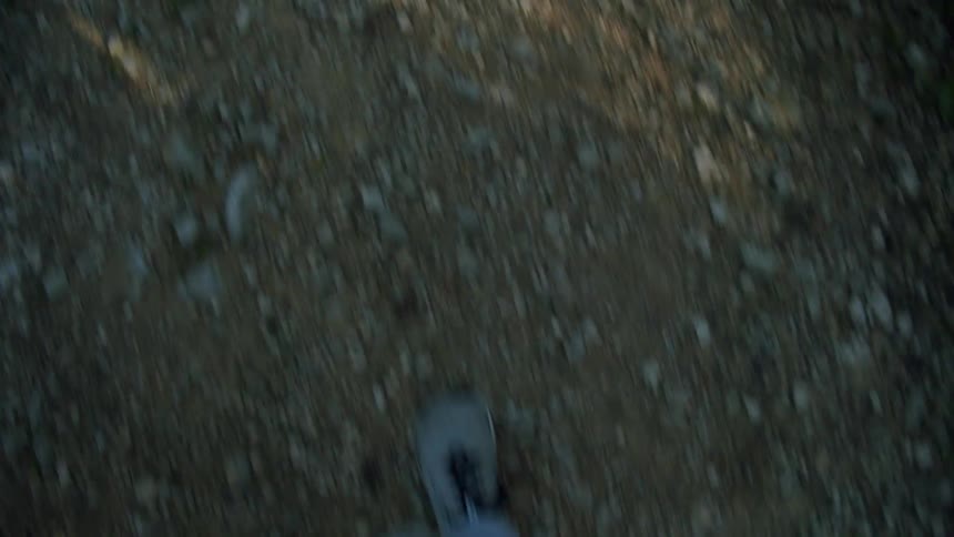 A person that is hiking on a trail