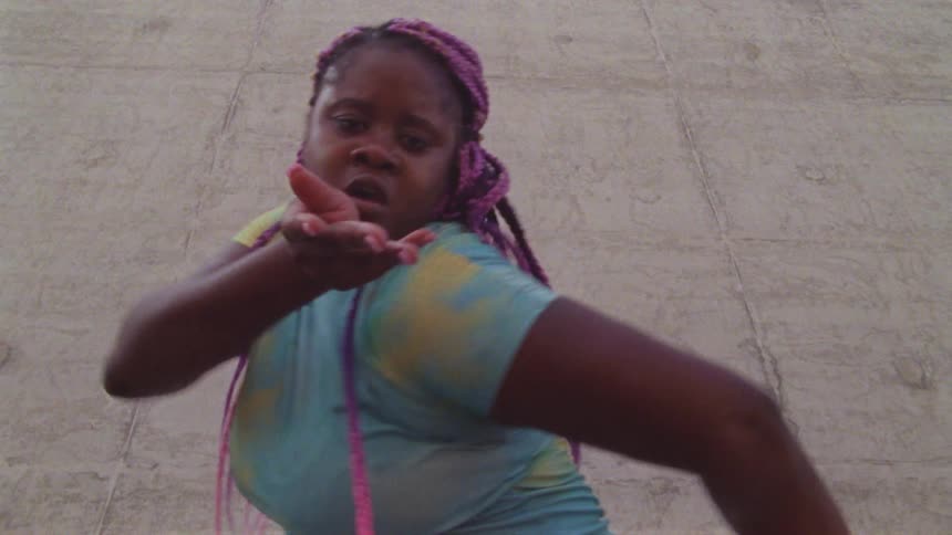 Black woman dancing