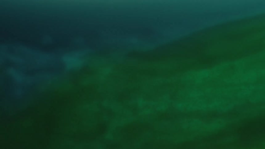 An abstract blue and green image