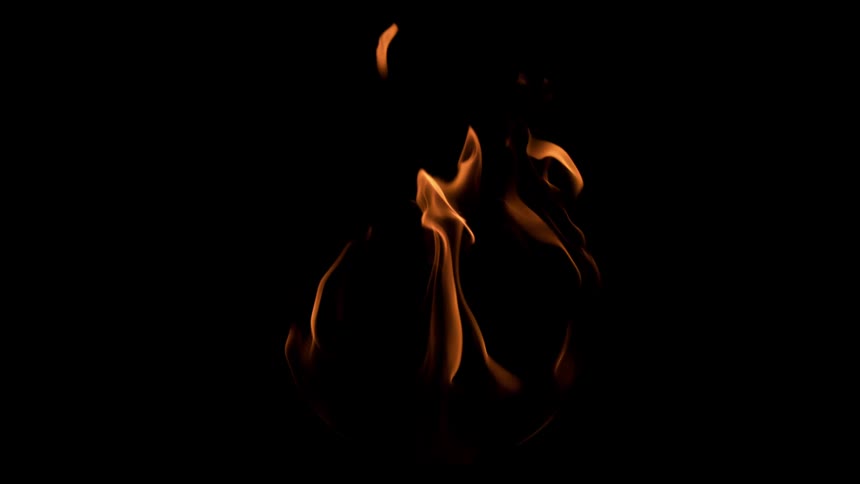 Abstract digital display of fire is shown