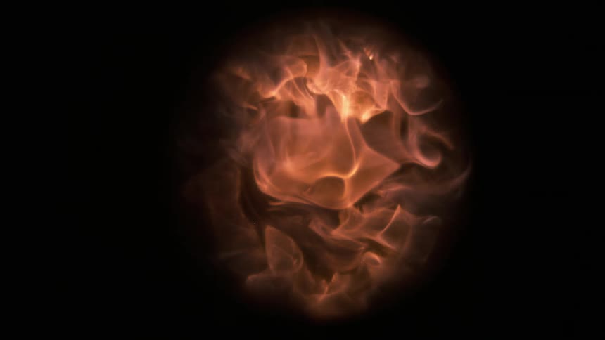 Flames spread and dissipate as a fire breaks out in a closed circle