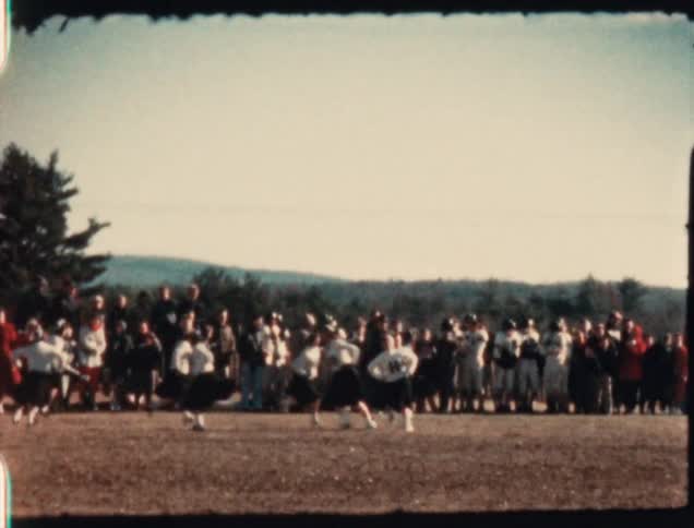 Footage of a sports event is caught on film