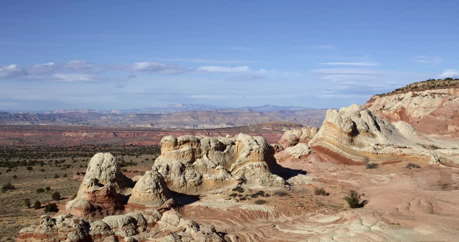An aerial view of a canyon