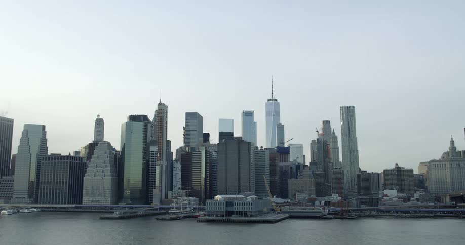 A view of a downtown city is displayed