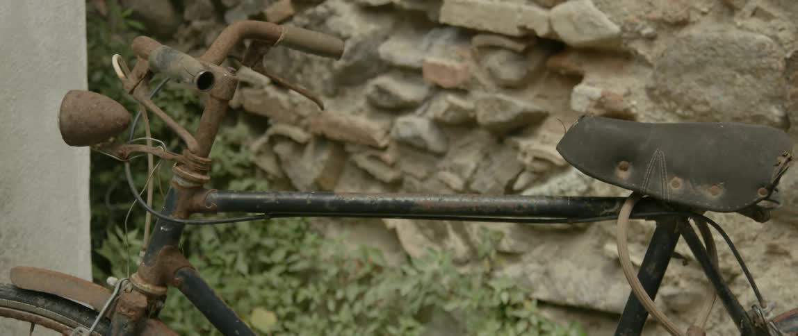 A old rusted bicycle