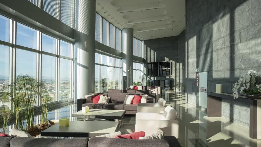 A view of the inside of a room