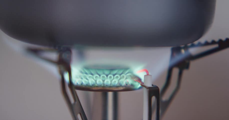A pot that is on a burner