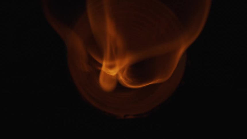 an explosion shoots through a tunnel towards camera