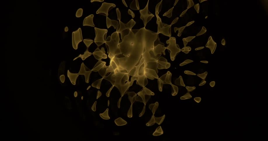 A view of light dacning around