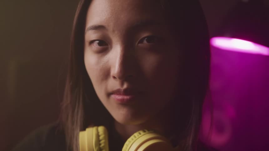 A close up portrait of a woman