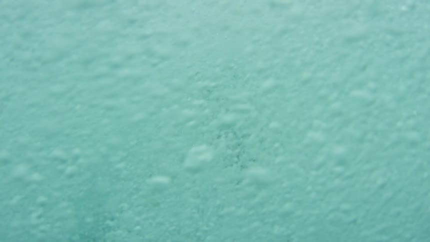 A view of bubbles underwater