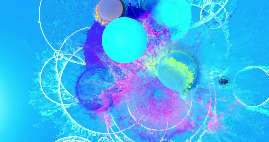 Digital spheres that are exploding