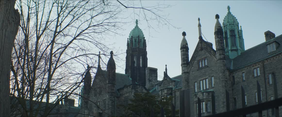 A view of an old church building