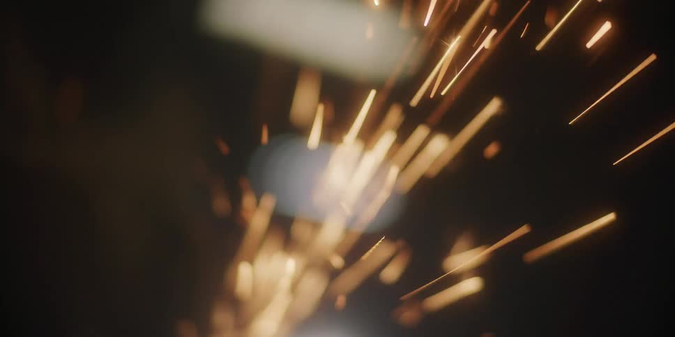Sparks fly indoors