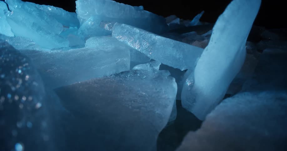 Blue black and gray colors that look like crystals