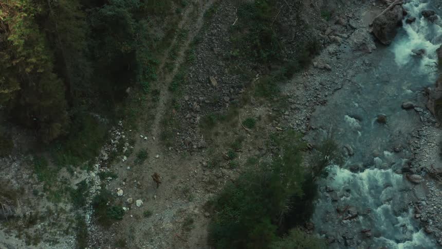 A view of a river in a canyon