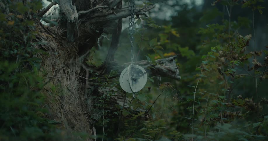 A steel target is hit by a bullet in slow motion